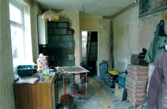 Re-Plastered and Painted